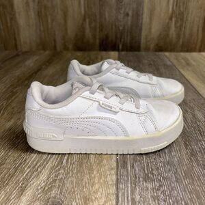 Puma Jada Youth US Size 10C White Sneaker Shoes Casual Leather 381992-01